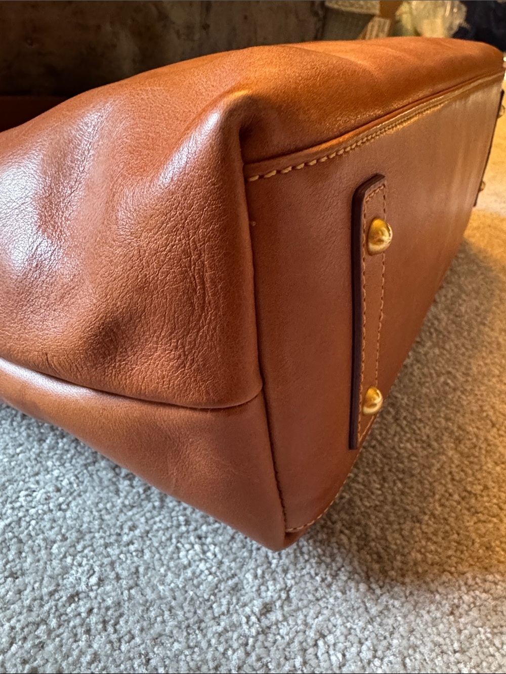 Dooney & Bourke Florentine Extra Large Courtney Sac in Natural - Picture 8 of 15